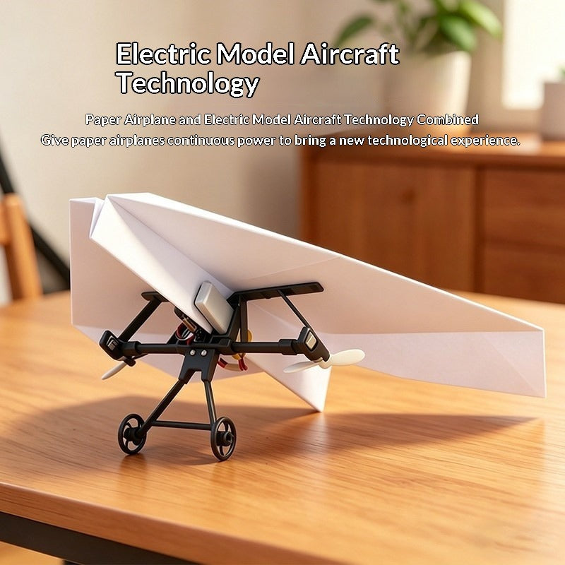 Modelo de Avión de Papel Controlado a Distancia DIY
