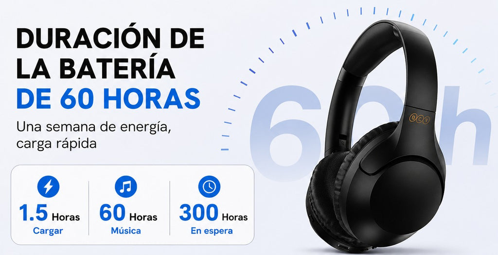 QCY H2 – Audífonos Inalámbricos con Sonido Estéreo HiFi